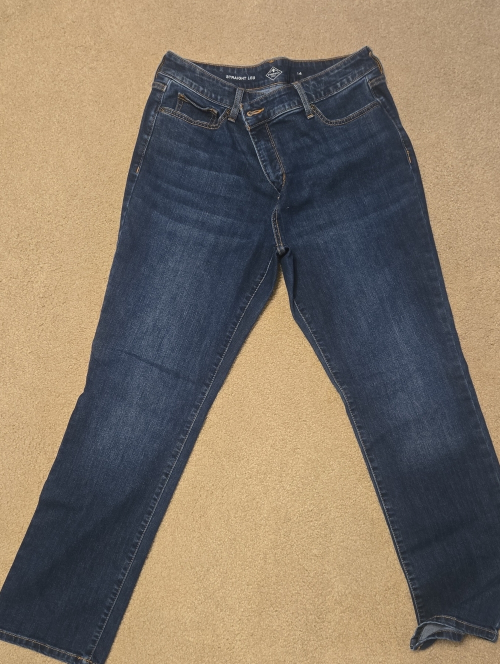 St Johns Bay Classic Dark Blue Straight-Leg Women’s Jeans